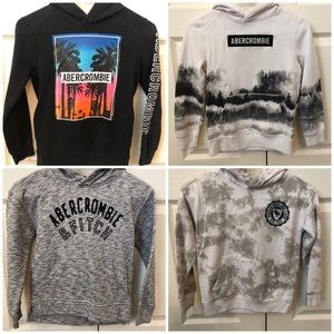 4 size 7/8 Abercrombie Kids hoodies